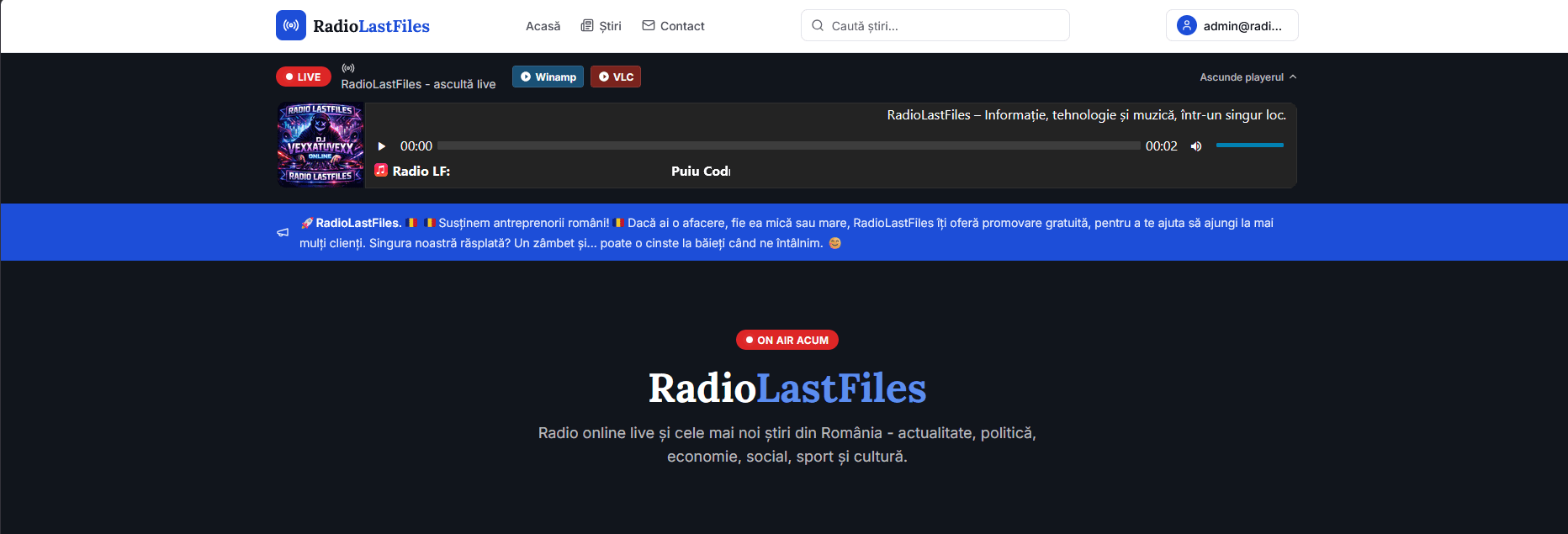 🚀RadioLastFiles. 🇷🇴🇷🇴 Susținem antreprenorii români! 🇷🇴
