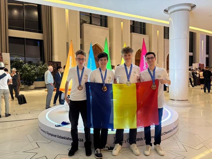 🇷🇴 O medalie de aur, două de argint și una de bronz, la Olimpiada Internațională de Chimie din Republica Uzbekistan!